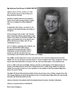 A preview of a PDF biography for Rosen, Anthony Ezra